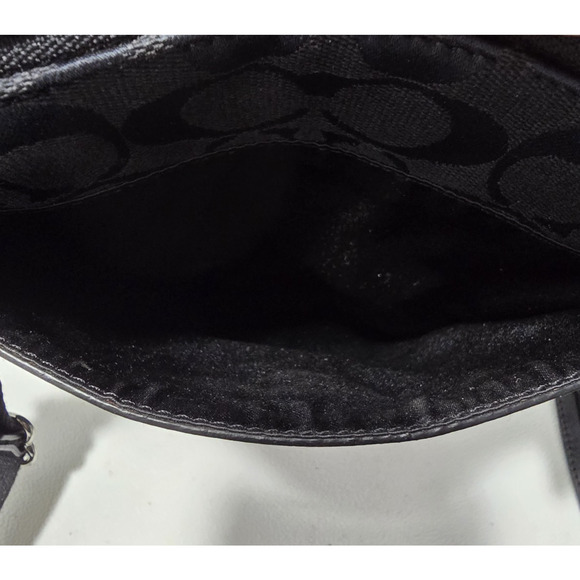 Coach Signature Logo Collection Shoulder Bag Crossbody Swingpack Black - Picture 14 of 15